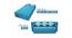 Esme 3 Seater Low Floor Sofa Cum Bed (Blue) by Urban Ladder - Design 1 Close View - 558244