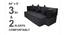 January Sofa Cum Bed (Black) by Urban Ladder - Design 1 Close View - 558250
