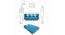 Delilah 3 Seater Sofa cum Bed (Blue) by Urban Ladder - Design 1 Dimension - 558253