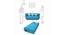 Esme 3 Seater Low Floor Sofa Cum Bed (Blue) by Urban Ladder - Design 1 Dimension - 558254