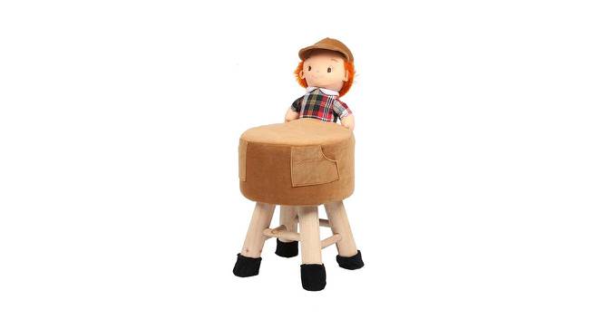 Christian Wooden Boy Doll Kids Stoo (Brown) by Urban Ladder - Front View Design 1 - 558302