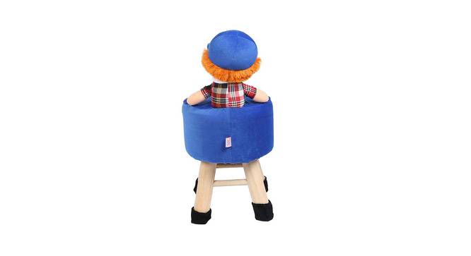 Dustin Wooden Boy Doll Kids Stool (Blue) by Urban Ladder - Front View Design 1 - 558305
