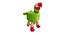 Laurence Wooden Bird Stool for Kids (Green) by Urban Ladder - Front View Design 1 - 558310