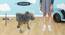 Eddie Wooden Animal Stool for Kids (Grey) by Urban Ladder - Design 1 Dimension - 558348
