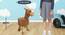 Michael Wooden Alpaca Stool for Kids (Brown) by Urban Ladder - Design 1 Dimension - 558354