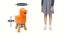 Calista Wooden Animal Stool for Kids (Orange) by Urban Ladder - Design 1 Dimension - 558357