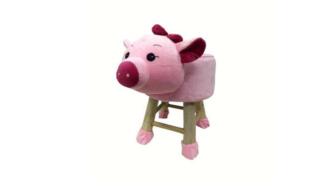 Murray Wooden Animal Stool for Kids (Pink) by Urban Ladder - Cross View Design 1 - 558385