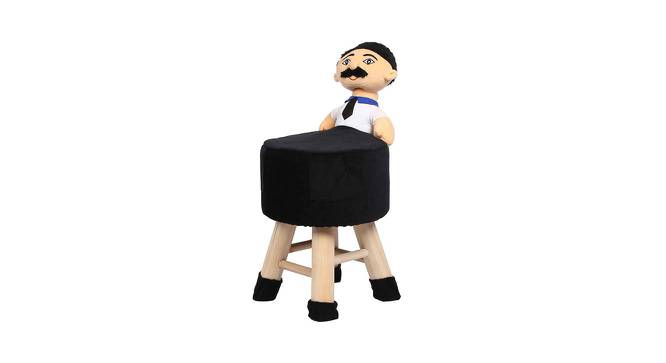 Cuba Wooden Father Doll Kids Stoo (Black) by Urban Ladder - Front View Design 1 - 558393