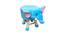 Henry  Wooden Animal Stool for Kids (Blue) by Urban Ladder - Front View Design 1 - 558397