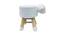 Geraldine Wooden Animal Stool for Kids (White) by Urban Ladder - Front View Design 1 - 558406