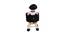Cuba Wooden Father Doll Kids Stoo (Black) by Urban Ladder - Design 2 Side View - 558423