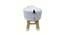 Gene Wooden Animal Stool for Kids (White) by Urban Ladder - Design 1 Close View - 558433