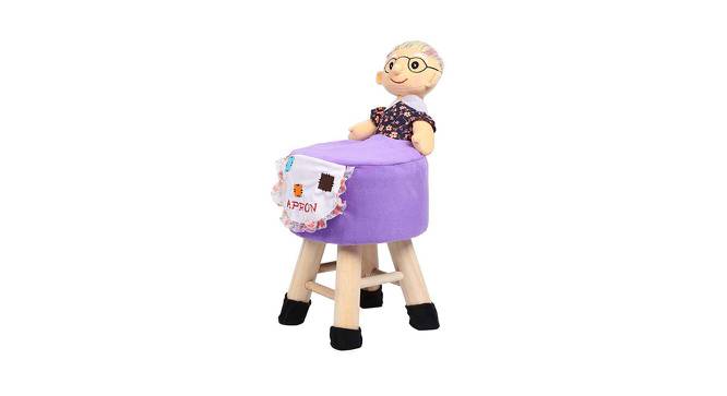 Clint Wooden Grand Mother Doll Kids Stool (Purple) by Urban Ladder - Cross View Design 1 - 558471