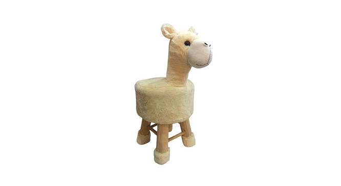 Louis Wooden Alpaca Stool for Kids (Off White) by Urban Ladder - Cross View Design 1 - 558478