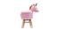 Kevin Wooden Animal Stool for Kids (Pink) by Urban Ladder - Front View Design 1 - 558494