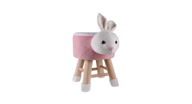 Nicolas Wooden Animal Stool for Kids (Pink) by Urban Ladder - Front View Design 1 - 558499
