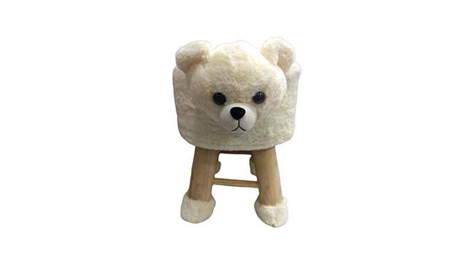 Sean Wooden Animal Stool for Kids (White) by Urban Ladder - Front View Design 1 - 558501