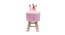 Kevin Wooden Animal Stool for Kids (Pink) by Urban Ladder - Design 1 Side View - 558511
