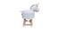 Martin Wooden Animal Stool for Kids (White) by Urban Ladder - Design 1 Side View - 558514