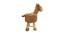 Angelina Wooden Alpaca Stool for Kids (Skin) by Urban Ladder - Design 1 Side View - 558519
