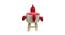 Jim Wooden Bird Stool for Kids (Red) by Urban Ladder - Design 2 Side View - 558525