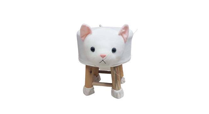 Anne Wooden Animal Stool for Kids (White) by Urban Ladder - Cross View Design 1 - 558556