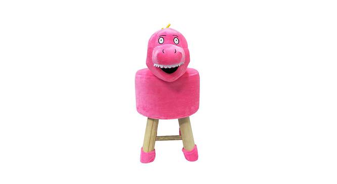 Emma Wooden Animal Stool for Kids (Pink) by Urban Ladder - Cross View Design 1 - 558558