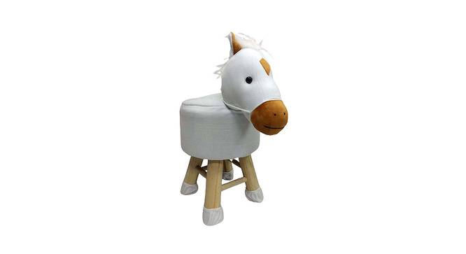 Robin Wooden Bird Stool for Kids (White) by Urban Ladder - Front View Design 1 - 558561