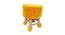 Cate Wooden Stool for Kids (Yellow) by Urban Ladder - Design 1 Side View - 558569