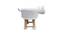 Anne Wooden Animal Stool for Kids (White) by Urban Ladder - Design 2 Side View - 558574