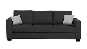 Birxton Designer Fabric Sofa (Dark Grey)