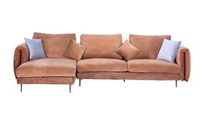 Bonito Sectional Fabric Sofa (Camel)