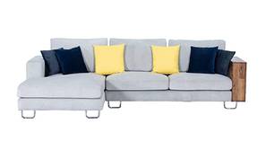 Sanbulo Sectional Fabric Sofa (Light Grey)