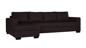 Birxton Sectional Leatherette Sofa (Brown)
