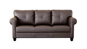 Barstow Leatherette Sofa Set (Brown)