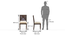 Mirasa Dining Chair - Set of 2 (Sandshell Beige) by Urban Ladder - Dimension Design 1 - 