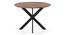 Okiruma Solid Wood 4 Seater Round Dining Table (Teak Finish) by Urban Ladder - Front View Design 1 - 