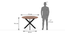 Okiruma Solid Wood 4 Seater Round Dining Table (Teak Finish) by Urban Ladder - Dimension Design 1 - 