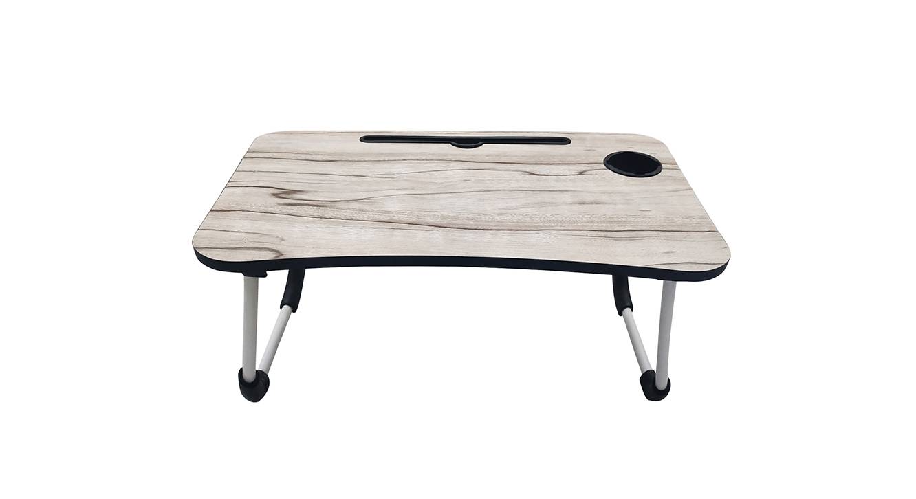 Axel Engineered Wood Laptop Table in Zebrona Light Colour Urban Ladder