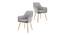 Strip Lounge Chair In Grey Color (Grey) by Urban Ladder - Front View Design 1 - 559810