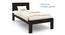 Boston Single Bed with Essential Foam Mattress (Mahogany Finish, Single Bed Size) by Urban Ladder - Front View Design 1 - 560015
