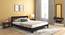 Beirut Non-Storage Bed with Essential Memory Foam Mattress (Mahogany Finish, Queen Bed Size) by Urban Ladder - Design 1 Full View - 560044