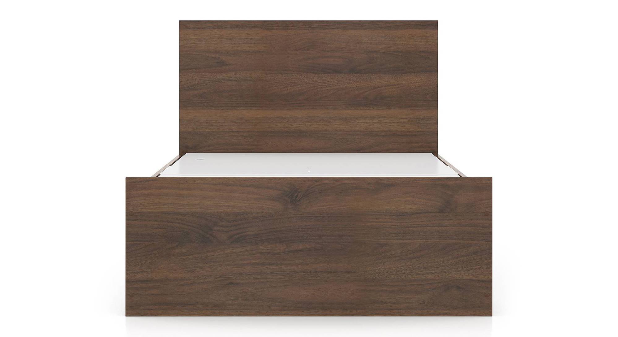 Zoey Storage Single Size Bed With Essential Foam Mattress Urban Ladder