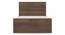 Zoey Storage Single Bed With Essential Foam Mattress (Single Bed Size, Classic Walnut Finish) by Urban Ladder - Cross View Design 1 - 560125