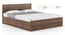 Zoey Storage Bed With Essential Memory Foam Mattress (Queen Bed Size, Classic Walnut Finish) by Urban Ladder - Front View Design 1 - 560135