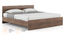 Zoey Non Storage Bed With Essential Coir Foam Mattress (King Bed Size, Classic Walnut Finish) by Urban Ladder - Front View Design 1 - 560141