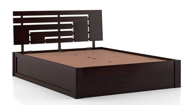 Stockholm Storage Bed with Theramedic Coir & Foam Mattress (Mahogany Finish, King Bed Size) by Urban Ladder - Front View Design 1 - 560187