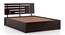 Stockholm Storage Bed with Theramedic Coir & Foam Mattress (Mahogany Finish, King Bed Size) by Urban Ladder - Front View Design 1 - 560187