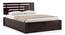 Stockholm Storage Bed with Theramedic Coir & Foam Mattress (Mahogany Finish, King Bed Size) by Urban Ladder - Design 1 Side View - 560189