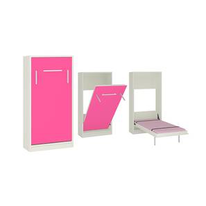 Murphy Bed Design Mystica Engineered Wood Bed in Barbie Pink Colour